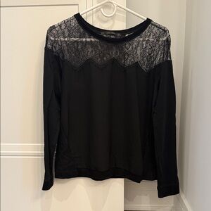 Elegant Zara Black Lace Women's Top